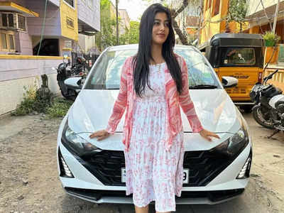 Television actress Jayshri Jue adds a brand new hatchback to her luxurious car collection; see pic