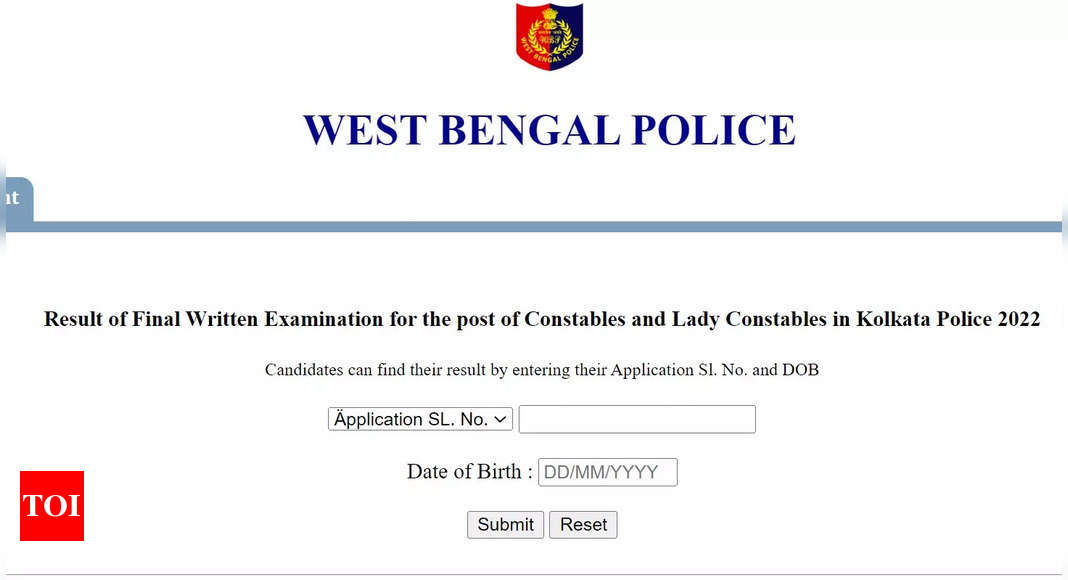 WB Police Constable Result 2022 declared at wbpolice.gov.in, download selection list here