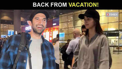 Rumoured couple Ananya Panday and Aditya Roy Kapoor spotted at Mumbai airport, avoid getting clicked together