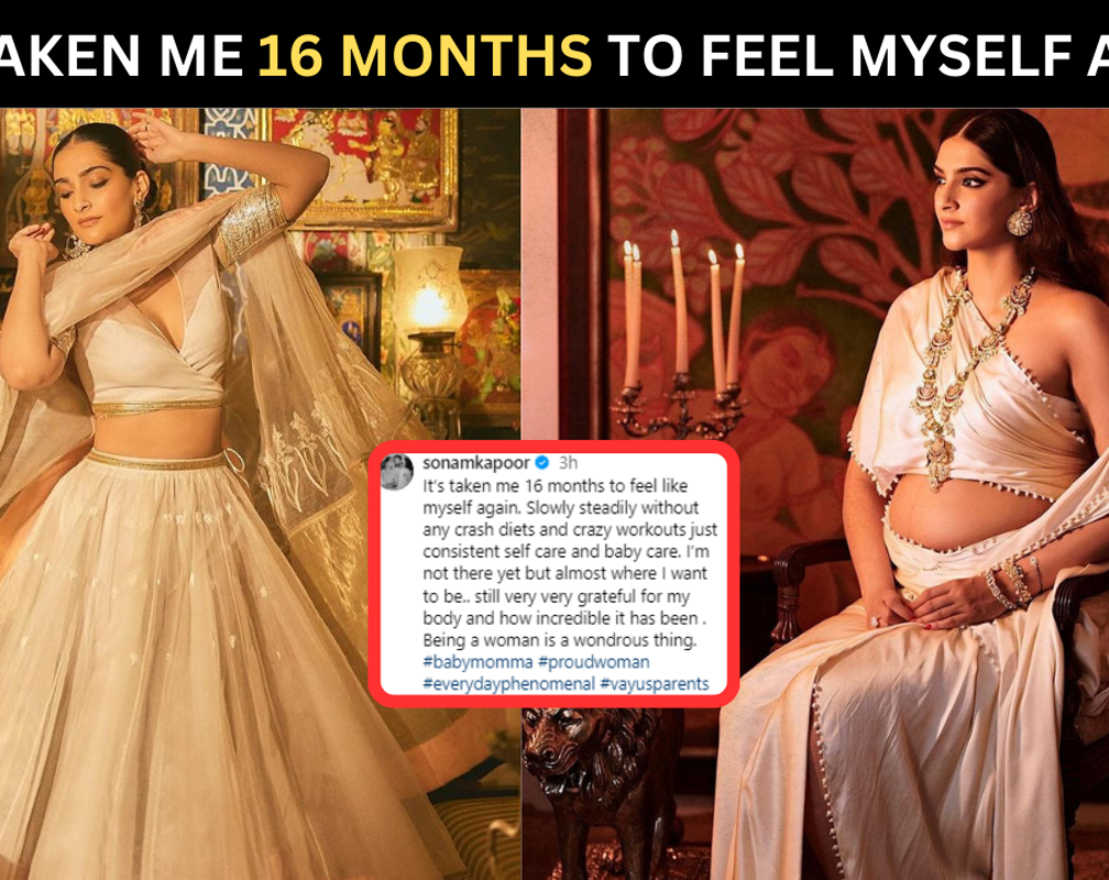 
Sonam Kapoor reveals it took her 16 months to feel like herself again after pregnancy; drops gorgeous pictures exuding regal vibes
