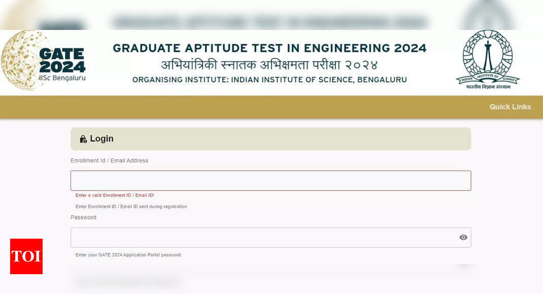 GATE Admit Card 2024 released at goaps.iisc.ac.in, direct link to download