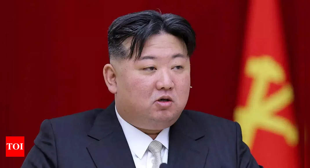 North Koreas Kim Jong Un Calls For Expanded Missile Launcher Production Times Of India 