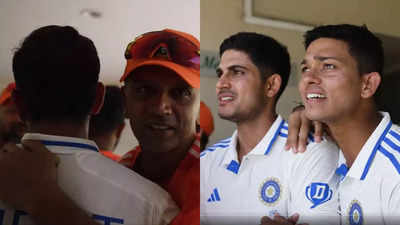 WATCH: Chauka! Chauka! - Virat Kohli hugs Rahul Dravid; Shubman Gill, Yashasvi Jaiswal's priceless reactions after India win