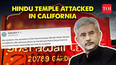 Shocking: Hindu temple in California defaced with pro-Khalistan graffiti