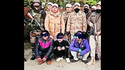 One PLA, three KCP cadres held in Manipur