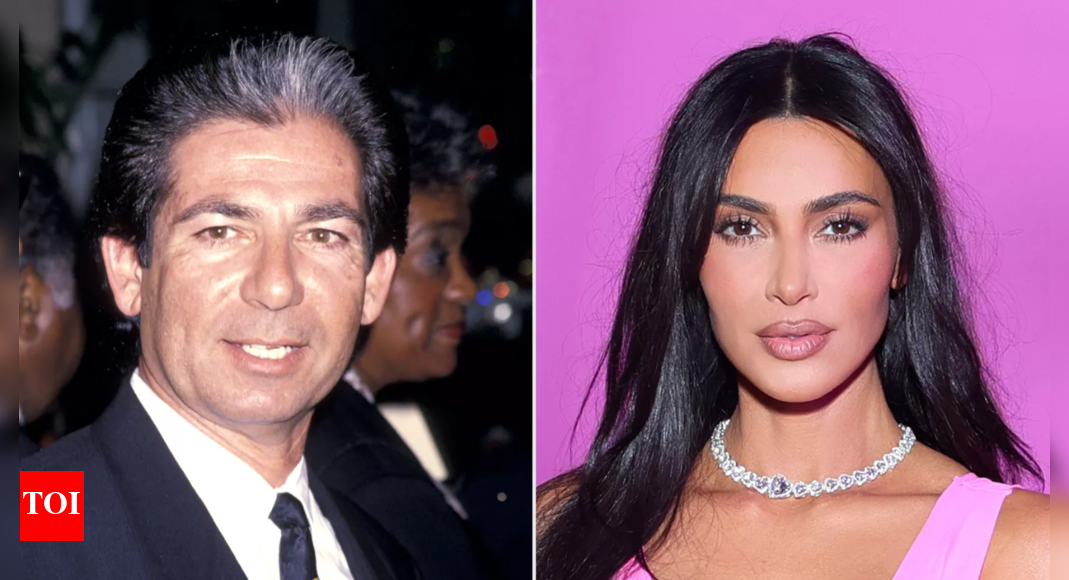 Kim Kardashian watches a video of her father late Robert Kardashian Sr