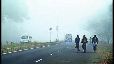 Nashik wakes up to fog, poor visibility on Mumbai-Agra NH