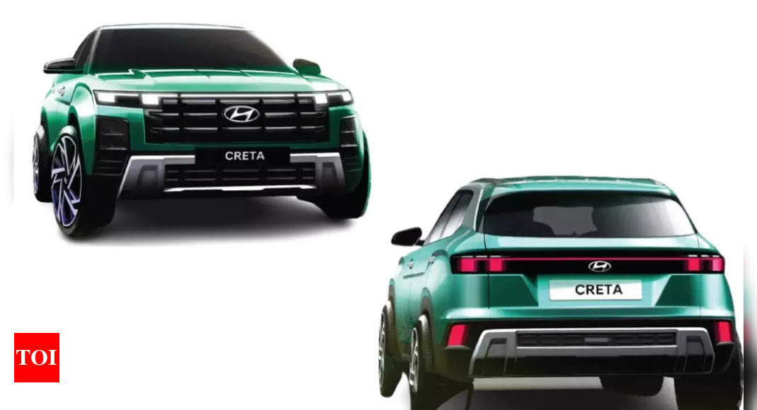 2024 Hyundai Creta: 2024 Hyundai Creta design revealed: Gets connected LED lightbar, muscular look