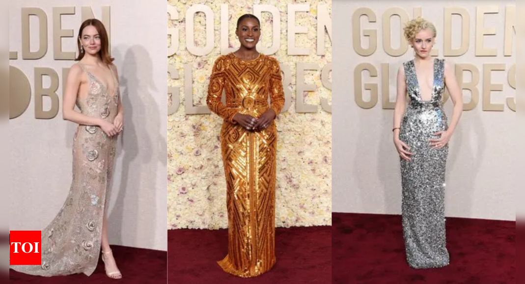 Metallic Shimmer Trend Dominated The Red Carpet At The Golden Globes   Photo 