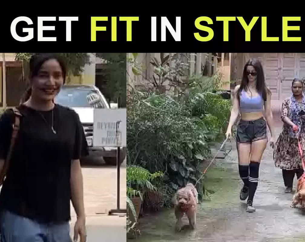 
Fitness Fashionistas:Giorgia Andriani and Neha Sharma clicked post workout session
