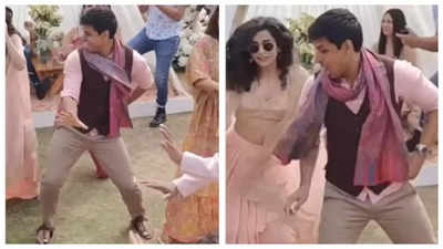 Nupur Shikhare dances with Mithila Palkar as his bride Ira Khan gets her mehendi done ahead of their wedding in Udaipur - WATCH video