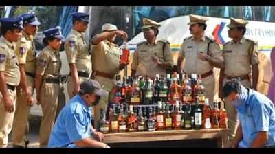 70 alcohol bottles seized on Goa-Hyd KTC bus