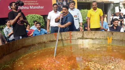 Ayodhya temple: Celeb chef Vishnu Manohar to prepare 7,000kg Ram Halwa