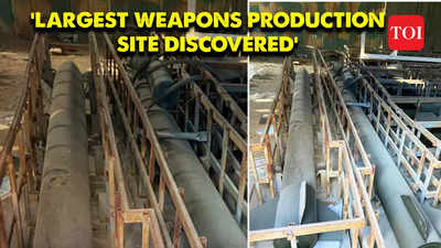 Israeli military showcases cluster of weapons factories and tunnels used by Hamas militants