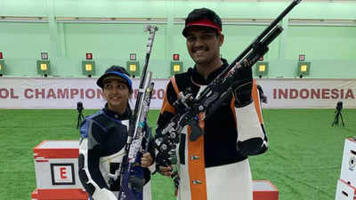 Rudrankksh Patil, Mehuli Ghosh combine to win 10m air rifle mixed team gold in Asian Olympic Qualifiers