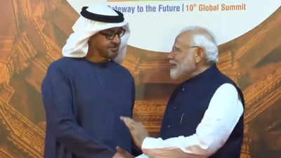 UAE President Al Nahyan meets PM Modi in Gandhinagar as Vibrant Gujarat Global Summit begins