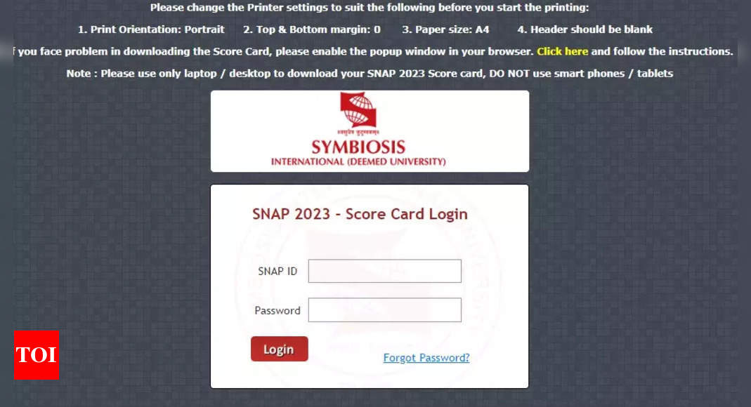 SNAP 2023 results released at snaptest.org, direct link to download scorecard