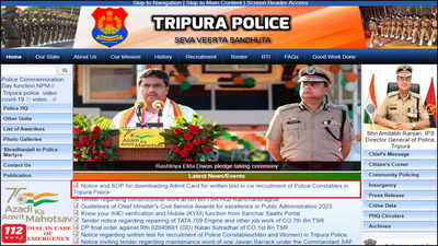 Tripura Police Admit Card 2024 for Constable Written Test Released; Download Here