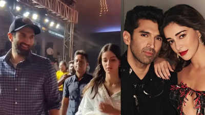 Ananya Panday, Aditya Roy Kapur exit together post 'Merry Christmas ...