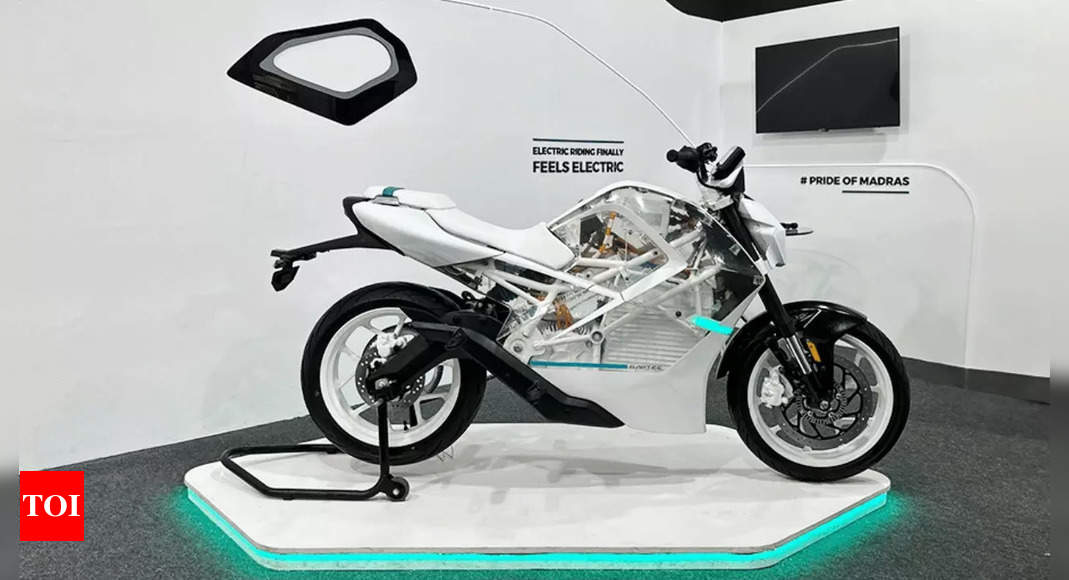 Made in India EV superbike with 221 km range and top speed of 135 kph  launched - The Economic Times