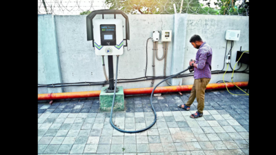 2 years on, civic body starts public EV charging stations
