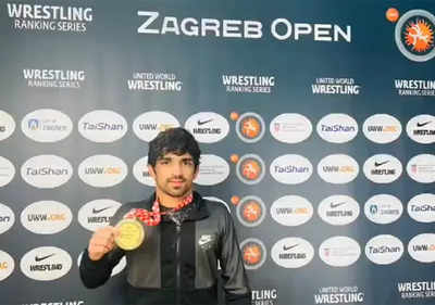 'Neutral' wrestler Aman Sehrawat wins gold at Zagreb Open