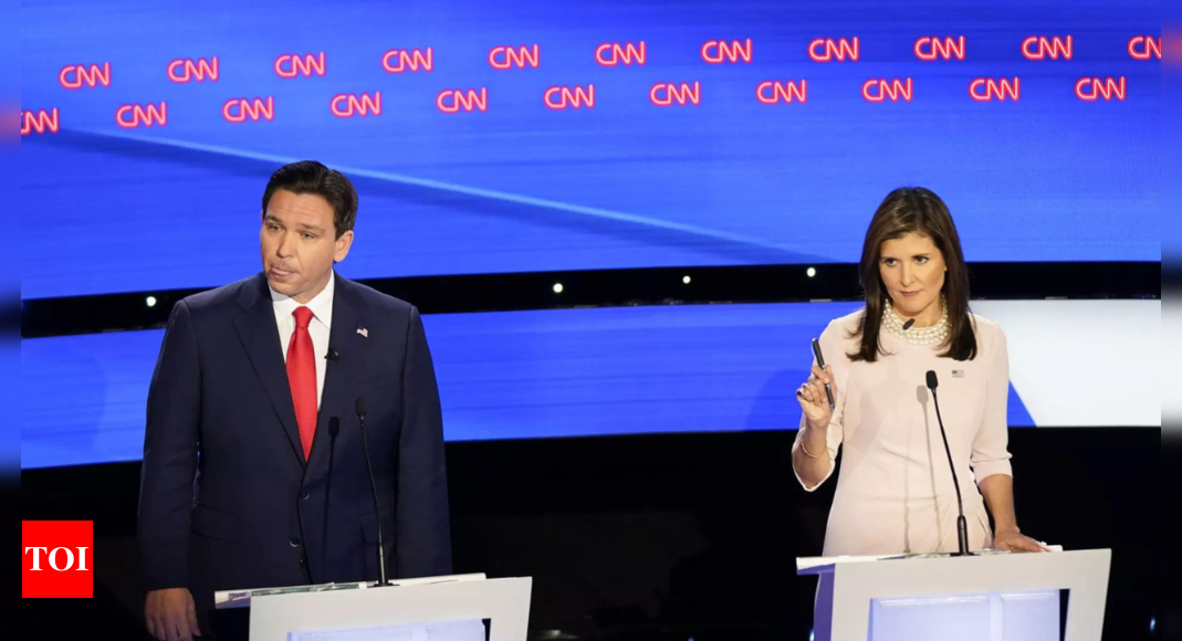 ‘Nikki Haley tops Ron DeSantis for first time in Iowa poll’ – Times of India