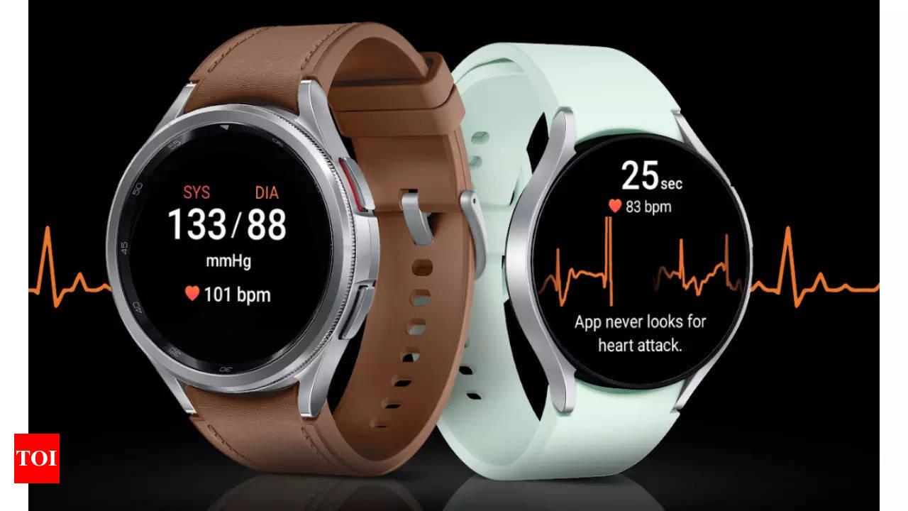 Samsung Galaxy Watch users can now measure blood pressure and ECG Steps to measure eligible devices and more Times of India