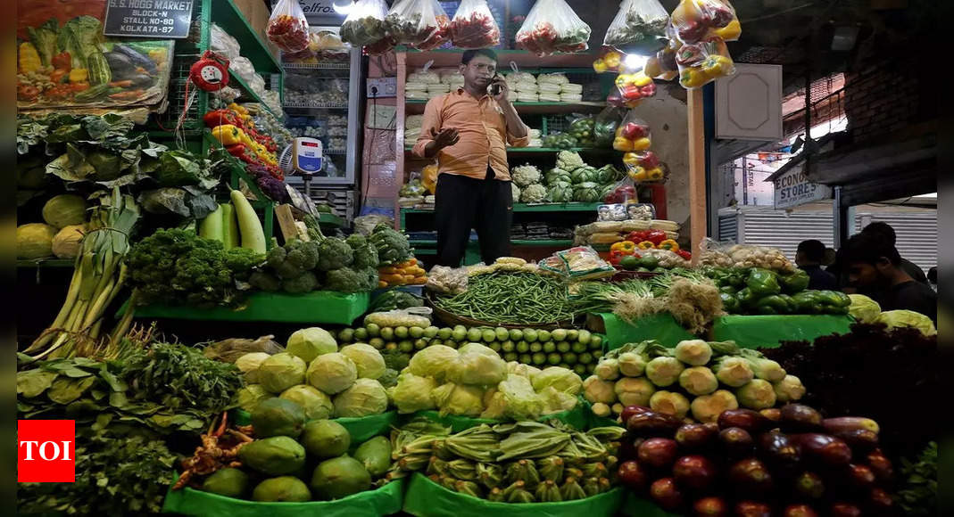 Retail inflation rises to 4-month high of 5.69% in December – Times of India