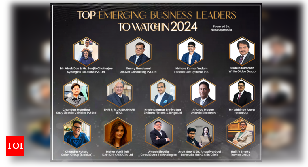 Top Emerging Business Leader to watch in 2024 Times of India