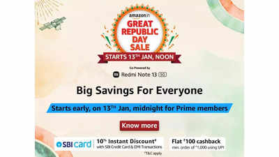 Amazon Great Republic Day Sale 2024 is live: Dates, discounts and card deals