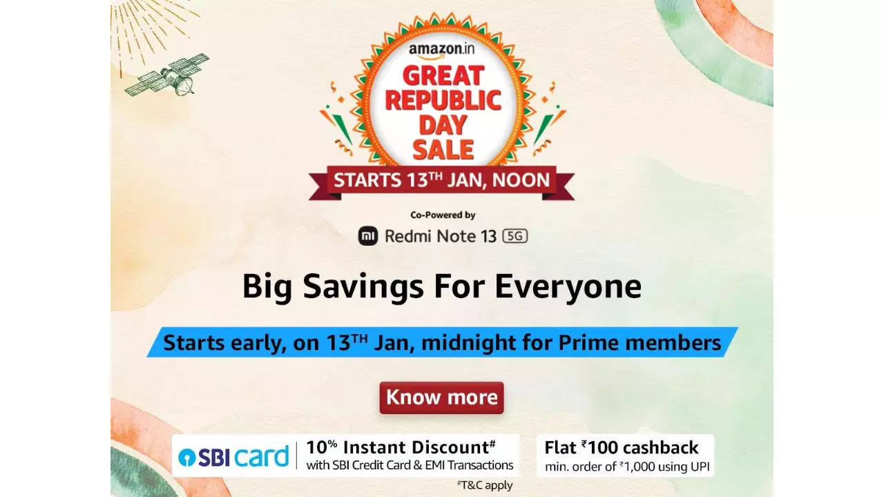 Sale:  Great Republic Day Sale 2024 is live: Dates, discounts  and card deals - Times of India