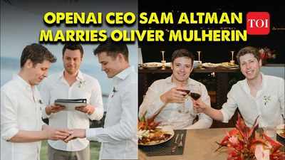 Watch: OpenAI CEO Sam Altman marries long-time partner Oliver Mulherin | ChatGPT
