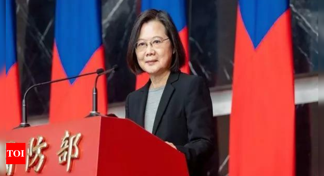 Taiwan’s President Tsai Ing-wen casts vote, urges voters to turn out and decide for nation – Times of India