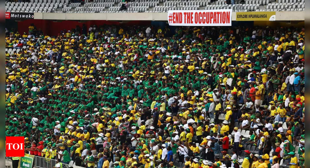 South Africa’s ruling party marks its 112th anniversary ahead of a tough election year – Times of India