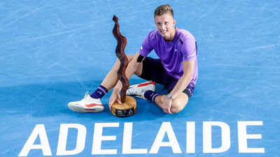 Czech Jiri Lehecka fights back to claim first ATP title in Adelaide