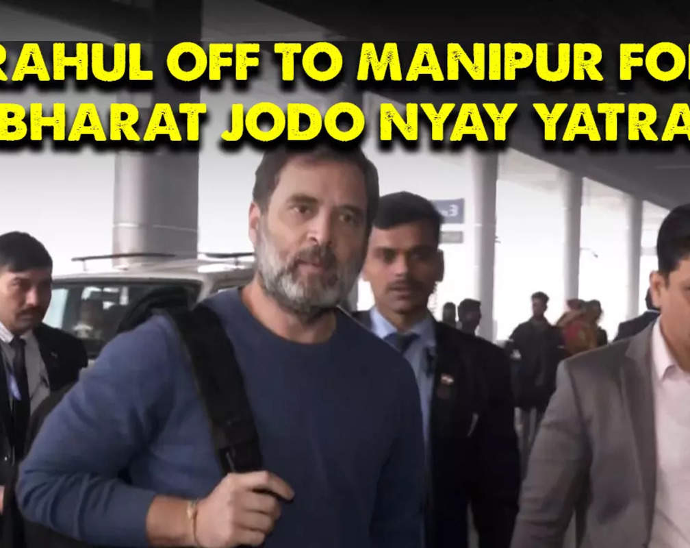
Rahul Gandhi off to Manipur for ‘Bharat Jodo Nyay Yatra’
