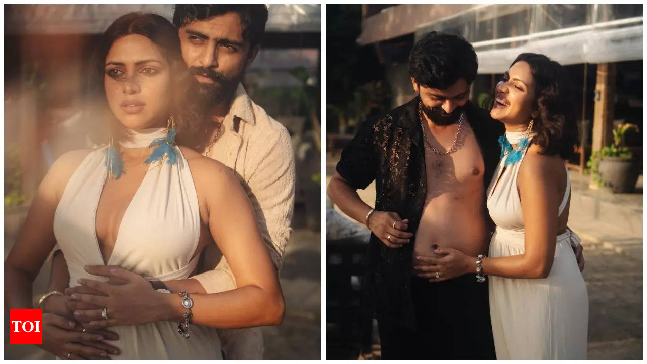 Amala Paul drops new pictures from her pregnancy shoot with Jagat Desai |  Malayalam Movie News - Times of India