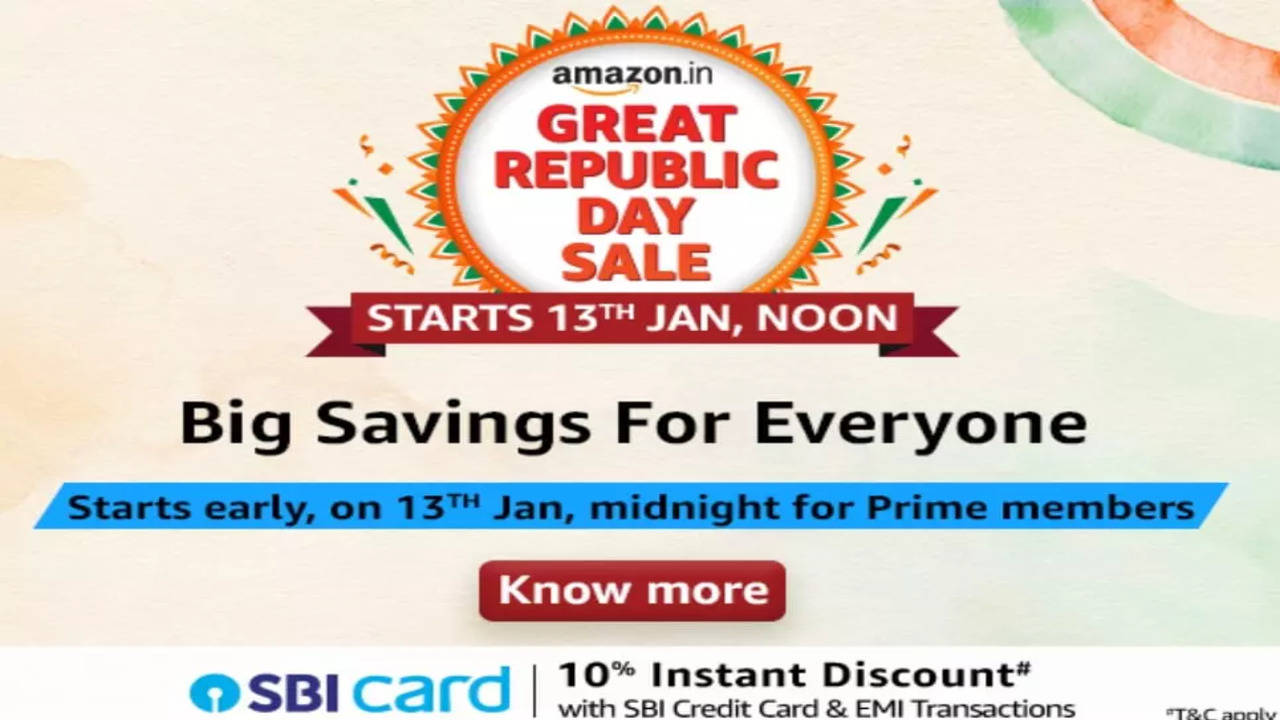 Great Republic Day Sale Starts Tomorrow: Exciting Deals On  Electronics, Home Appliances, Fitness Gear And More