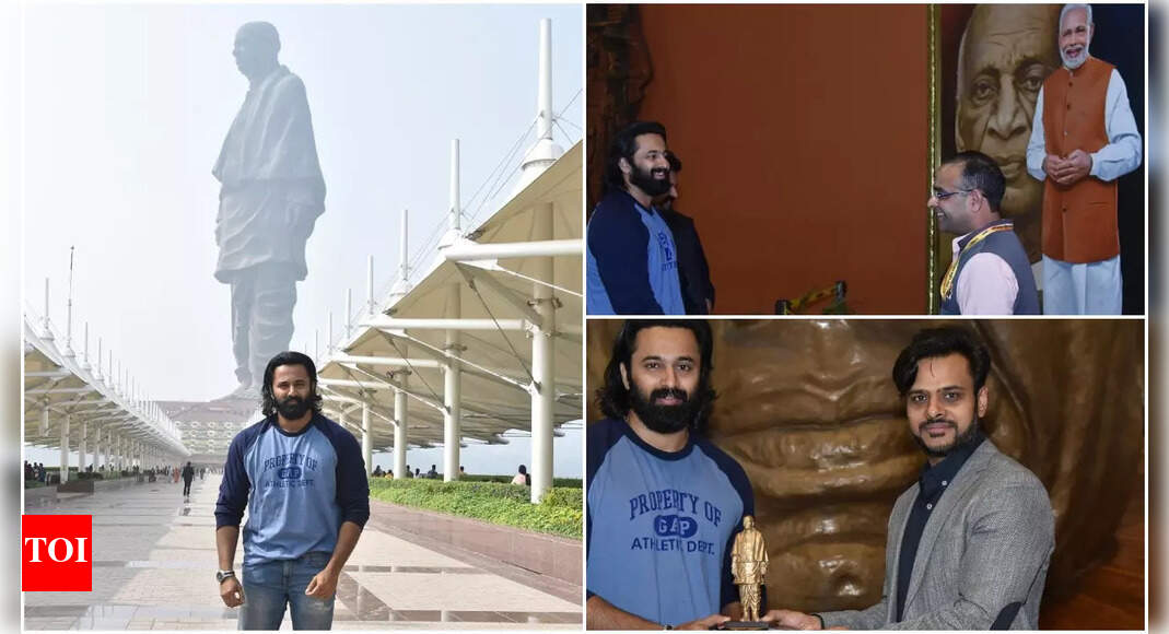 Unni Mukundan visits the Statue of Unity in Gujarat, thanks PM Modi for