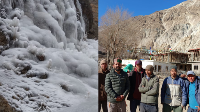 With missing snowfall this winter, Hango villagers in Himachal create artificial glacier to meet water demand in summer