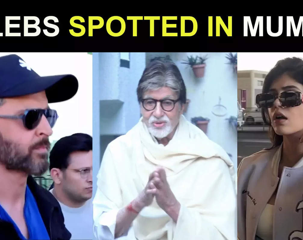 
#CelebrityEvenings: From Amitabh Bachchan to Sanjana Sanghi, Bollywood celebs spotted in Mumbai
