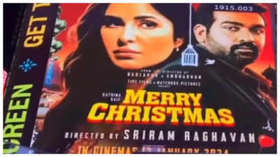 Katrina Kaif and Vijay Sethupathi's 'Merry Christmas' lights up Times Square - WATCH