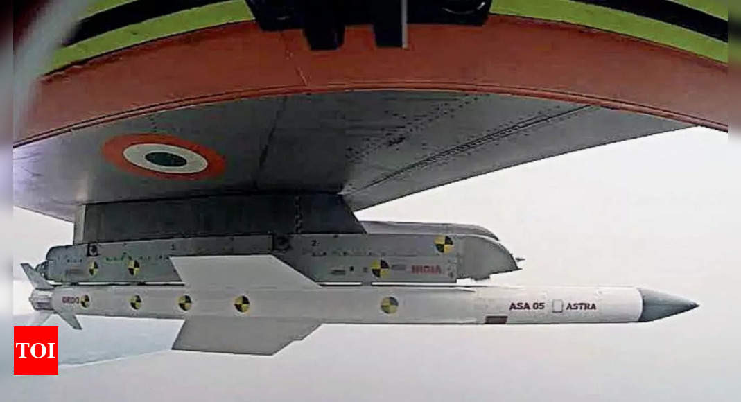 Astra Missiles News: Made-in-Hyderabad BVR Astra Missiles to boost IAF ...