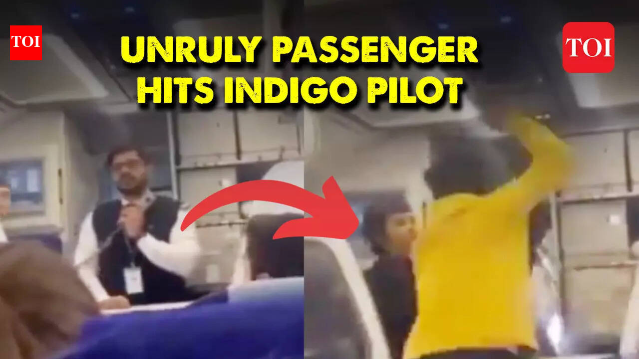Shocking! Passenger assaults Indigo pilot announcing flight delay due ...