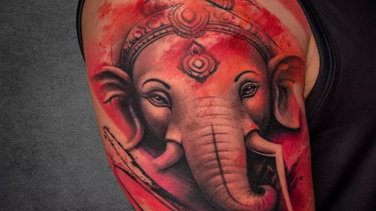 Tattoo uploaded by Robert Ryan • Tattoo by Robert Ryan #RobertRyan #color  #traditional #Hindu #surreal #universe #JaiJagannath #portrait #crown  #deity #god • Tattoodo
