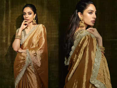 Sobhita Dhulipala's golden sari look will leave you mesmerised
