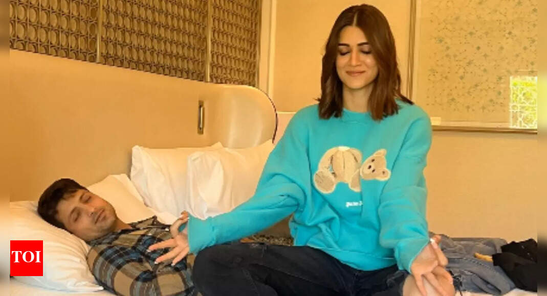 'The Crew' Kriti Sanon gives her fans a sneak peek into her first day
