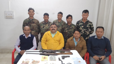 5 NLFT militants surrender with arms in Tripura