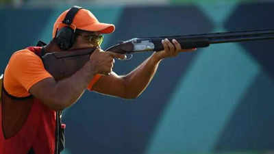Lakshay Sheoran wins bronze, misses men's trap Olympic quota by a whisker